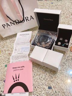 專櫃購入pandora 潘朵拉基本基礎c環硬環禮物蛇鏈c型17 18 2號手環手鍊 她的時尚 飾品配件在旋轉拍賣