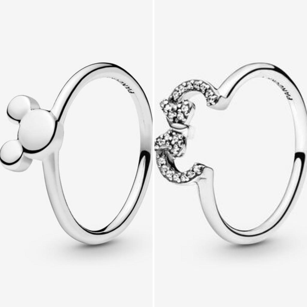 Pandora Rings Disney Mickey Minnie Women s Fashion Jewelry