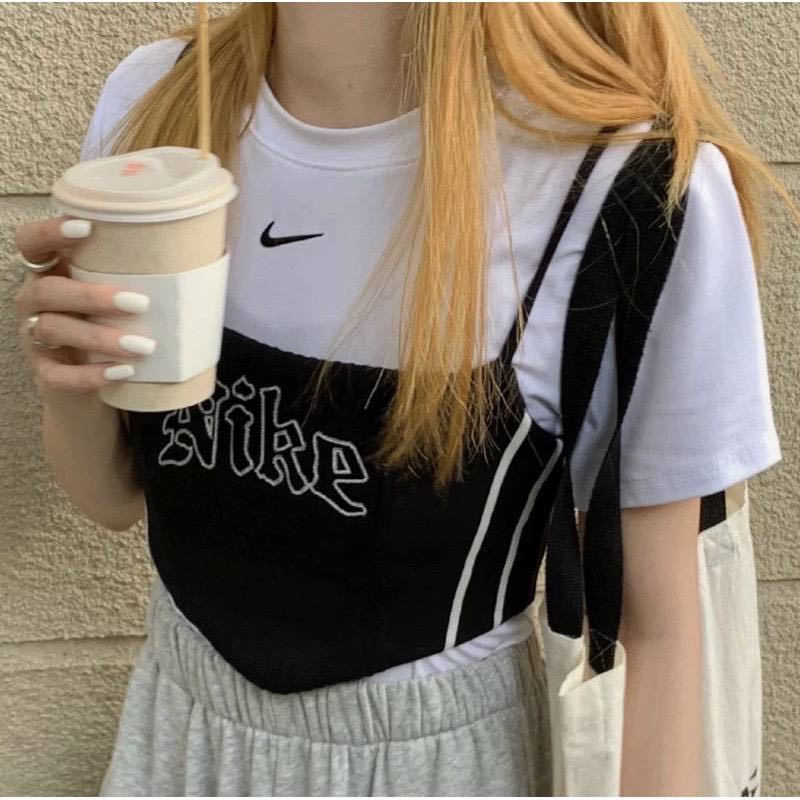 Nike reworked vintage corset top✨, Women's Fashion, Tops, Other Tops on  Carousell