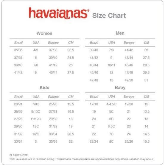 Havaianas baby hotsell size