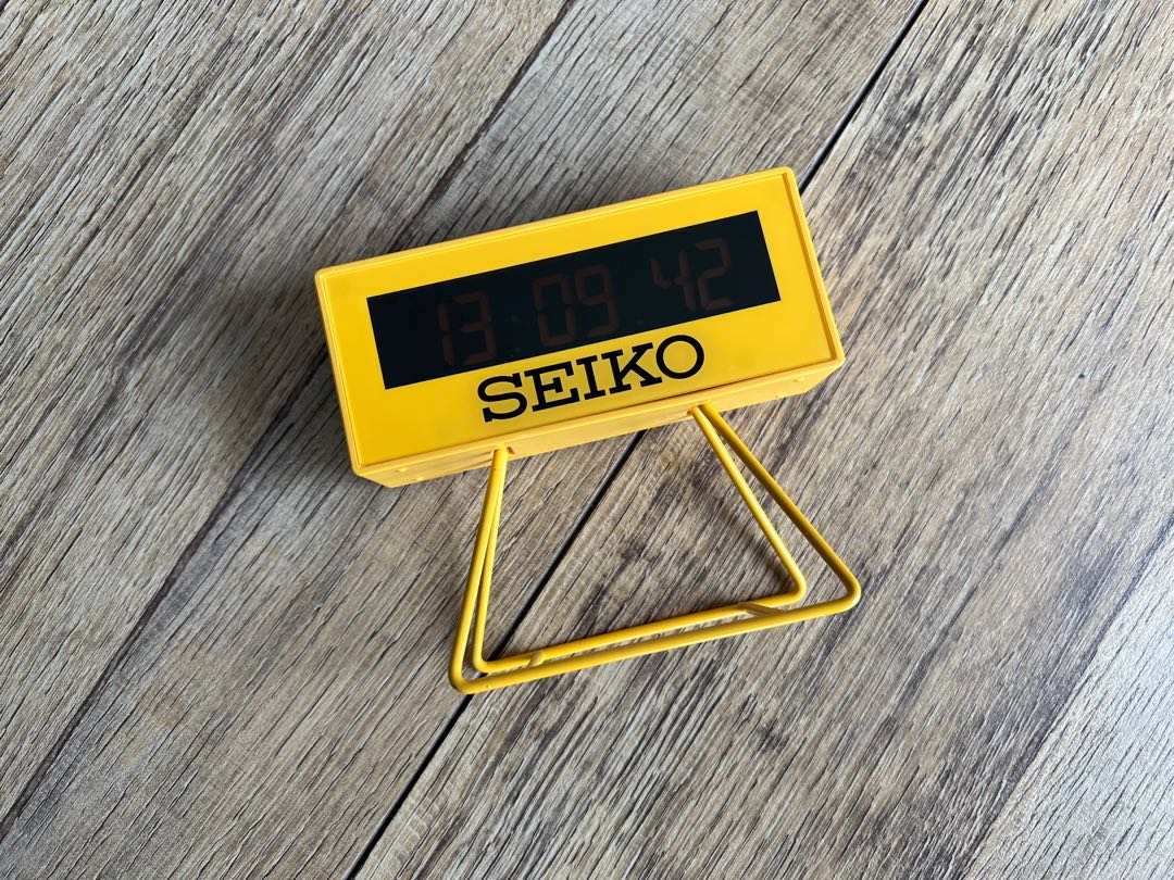 SEIKO Sports timer clock, Furniture & Home Living, Home Decor, Clocks
