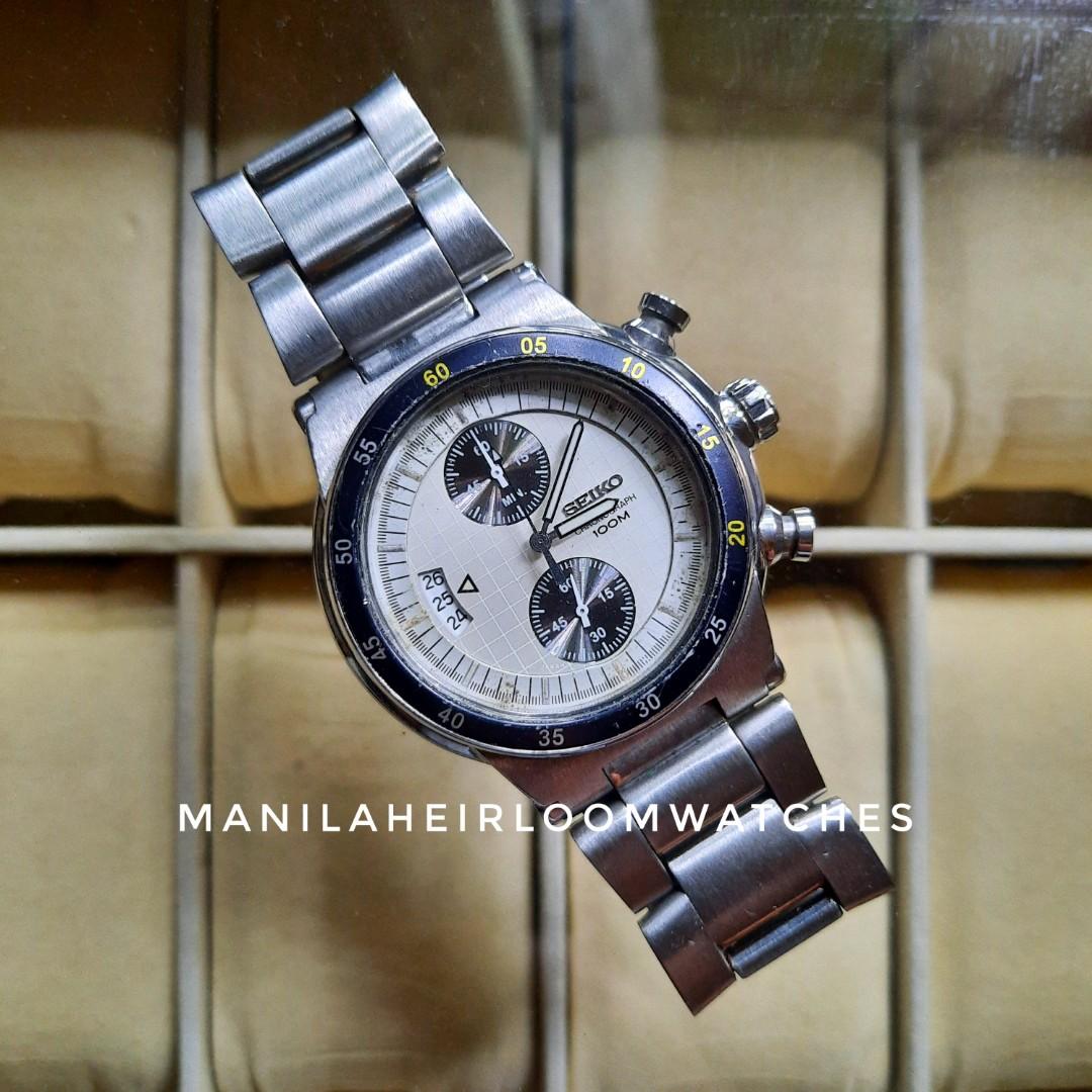 Seiko 7T94 Panda Dial JDM Chronograph Japan Quartz Watch, Men's Fashion,  Watches & Accessories, Watches on Carousell