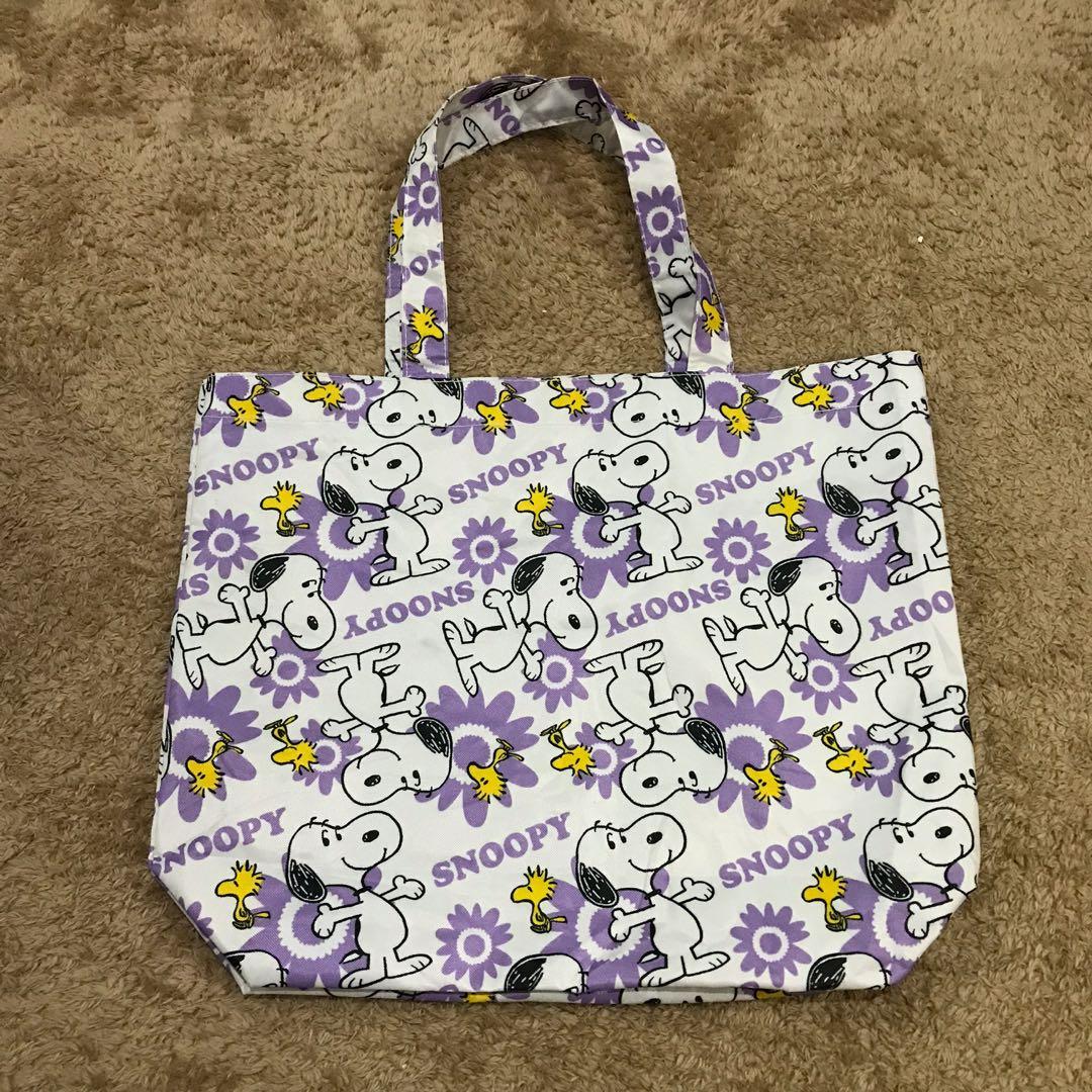peanuts snoopy tote bolsa