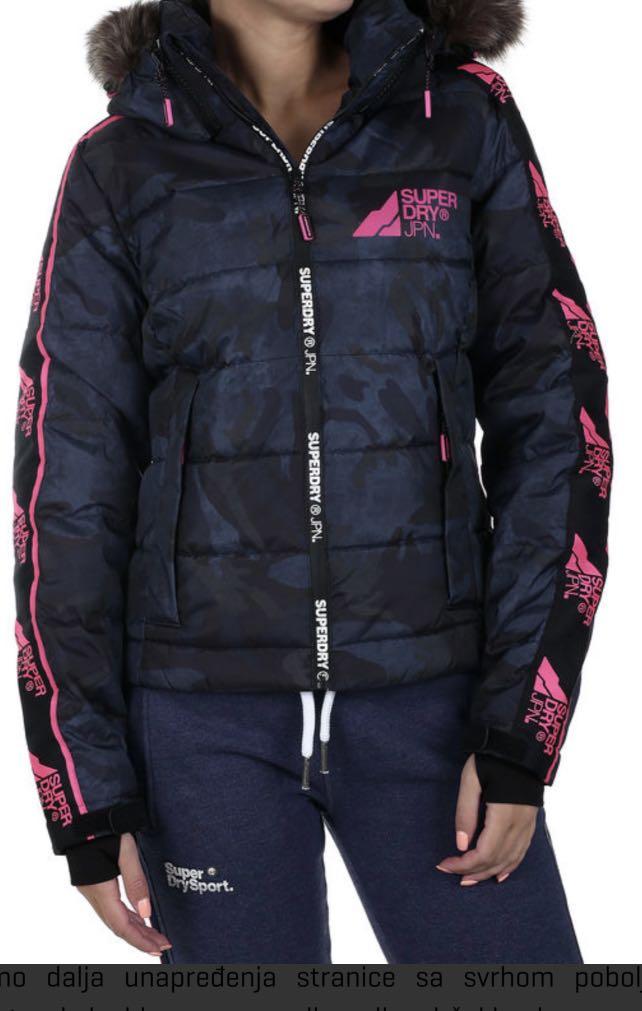 superdry parka navy mint