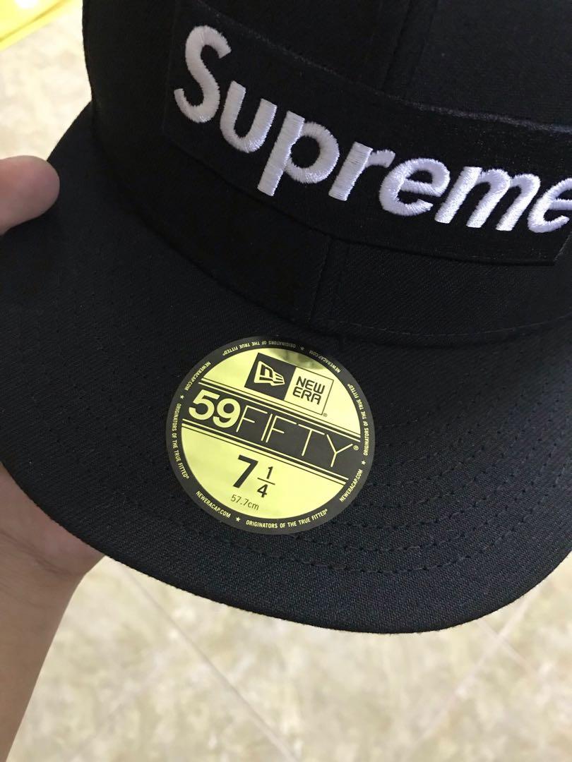 Supreme no comp box logo cap, Men's Fashion, Watches & Accessories