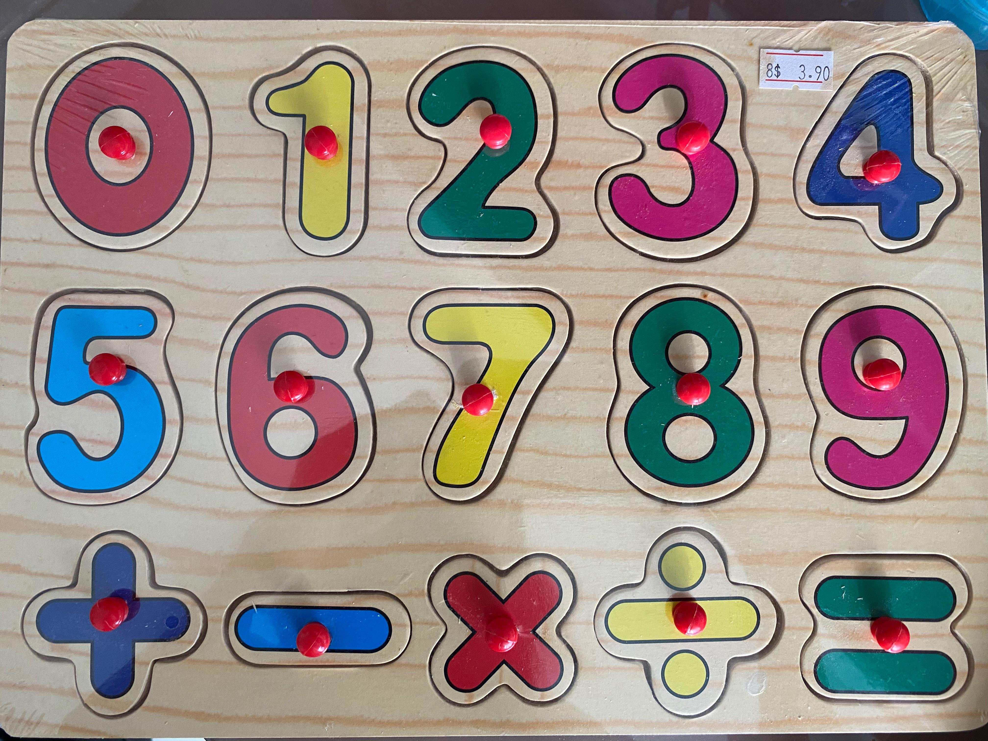 (Set of 2) Toddler Peg Boards (Letters and Numbers), Babies & Kids, Infant Playtime on Carousell