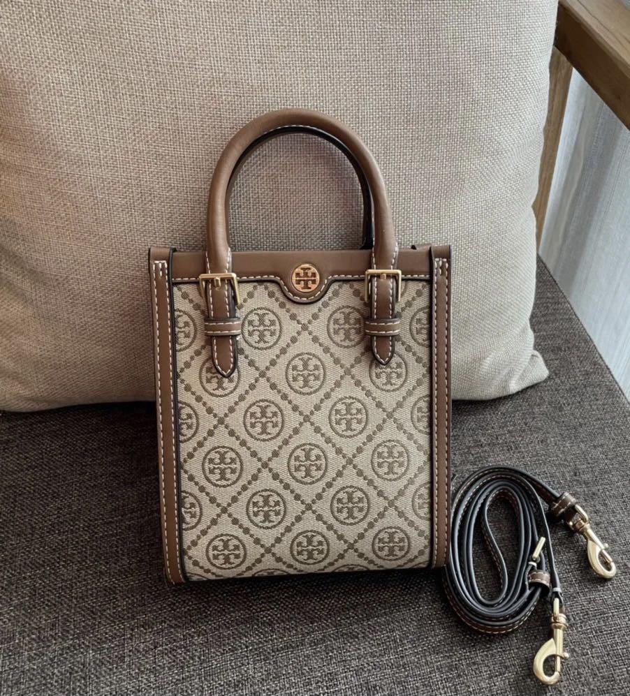 Tory Burch T Monogram Jacquard Mini N/S Tote