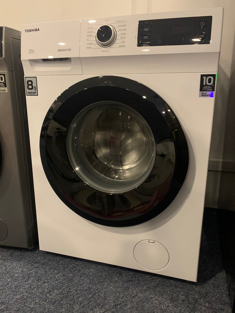TOSHIBA TWBH95S2S 8.5kg FRONT LOAD WASHER (BRAND NEW DISPLAY SET), TV