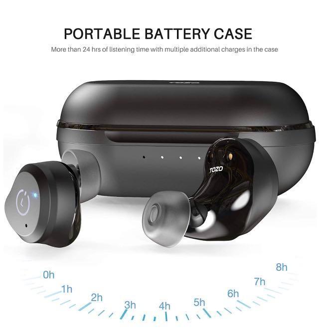 TOZO NC9 Wireless Earbuds Immersive Sound Premium Deep Bass Bluetooth Headphones