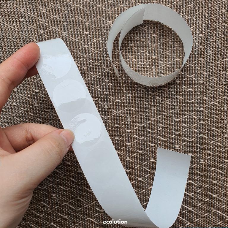 Transparent Circle Sticker (Category: Craft Supplies & Tools) located in Manila. Submitted by ecolutionph (Listing ID 1122216883, Image 1). Description: - Transparent sticker paper - Waterproof - Size: 1 inch diameter - Pre-cut sticker - Shape: Round / Circle - Sold by 10pcs.