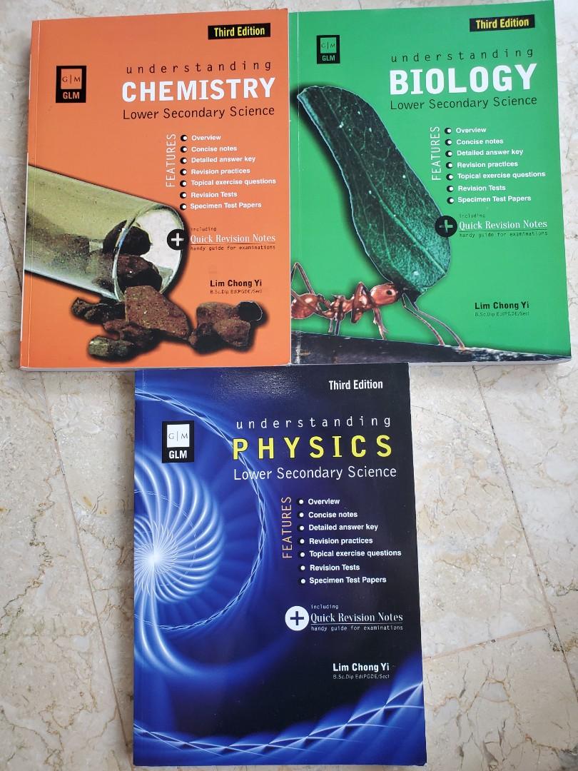 Understanding Sciences Revision Notes (Category: Assessment Books) located in Singapore. Submitted by clairec0 (Listing ID 1122201309, Image 1). Description: Understanding Chemistry, Biology and Physics Lower Secondary Has notes, answer key, practices, exam papers etc. by Lim Chong Yi Clean copies, $17 each.