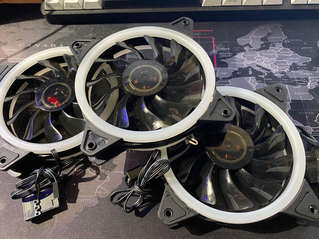 Uphere 120mm Case Fans (White LED), Computers & Tech, Parts