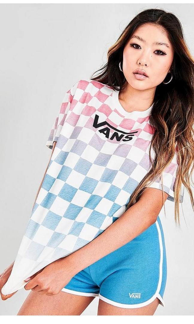 Vans checkered top shirt womens