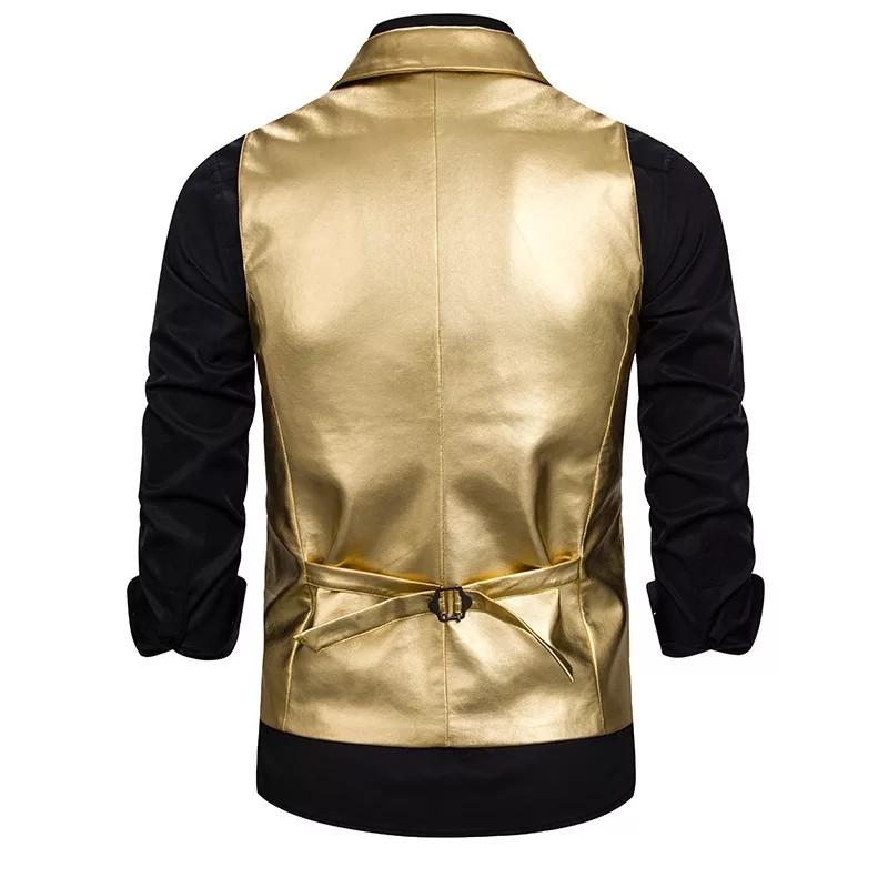 Mens gold and black hotsell vest