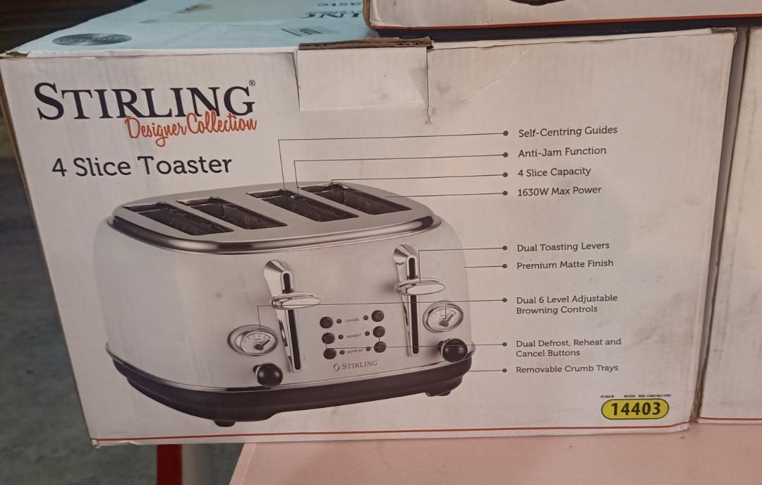 Vintage Stirling 4 Slice Toaster Designer's Collection, Limited Edition