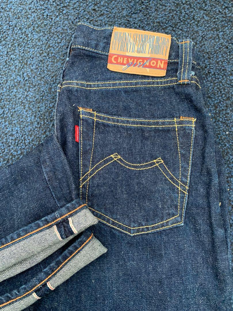 Vintage 80s CHEVIGNON Girl Mom Selvedge jeans Women s Fashion