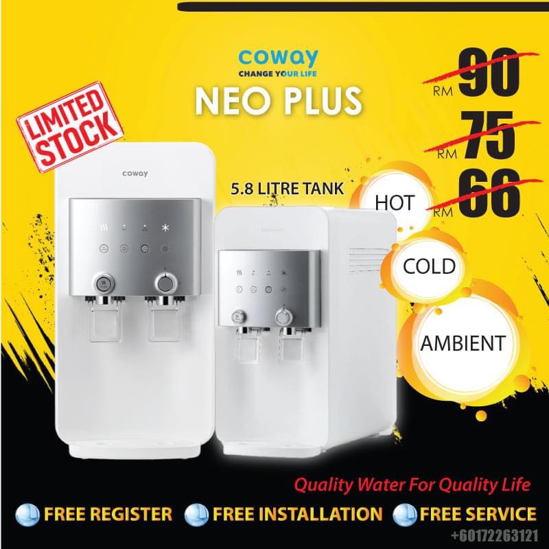 Water Purifier Coway Neo Plus, TV & Home Appliances, Kitchen Appliances