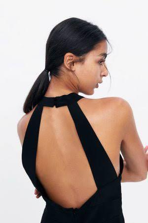 zara backless dress