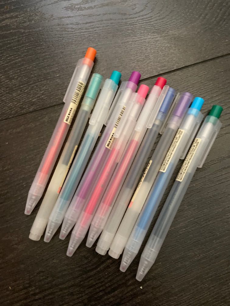 Muji coloured pens clearance