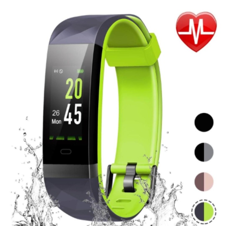 11744) Fitness Tracker ID131Color HR Green, Mobile Phones
