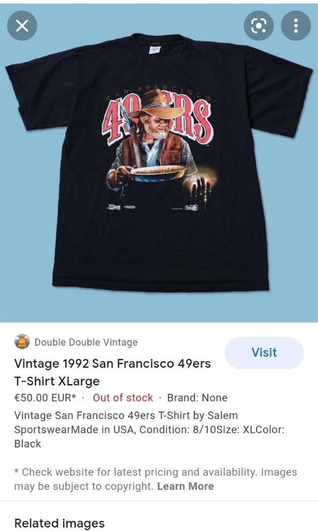 1992 vintage san francisco 49ers salem tee, Men's Fashion, Tops