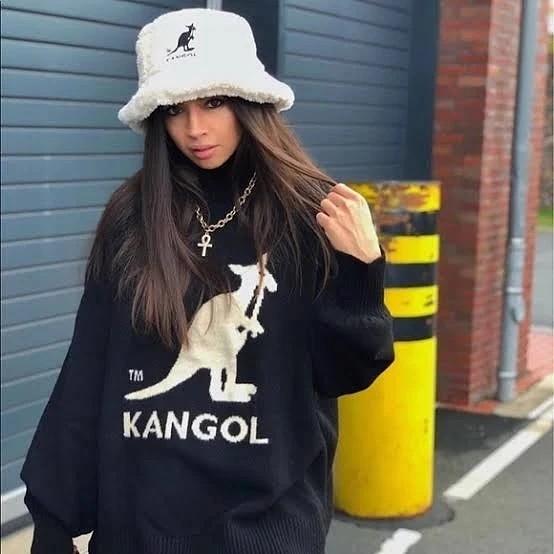 H&m Knit Kangol Trui H&m KANGOL X H&M Blue Striped