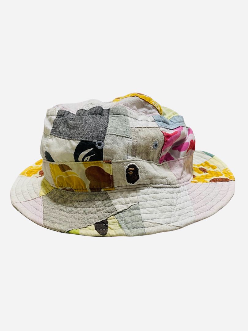 A Bathing Ape Bape Patchwork bucket hat 