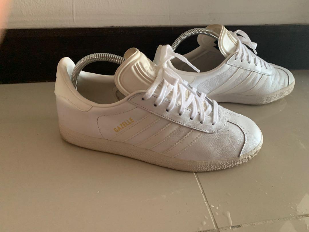 Adidas gazelle white cheap men
