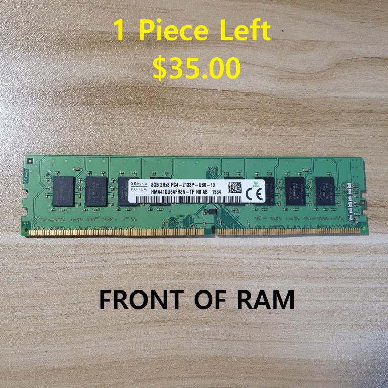 SOLD ALMOST NEW 8GB SK Hynix DDR4 2133 Desktop RAM DDR4