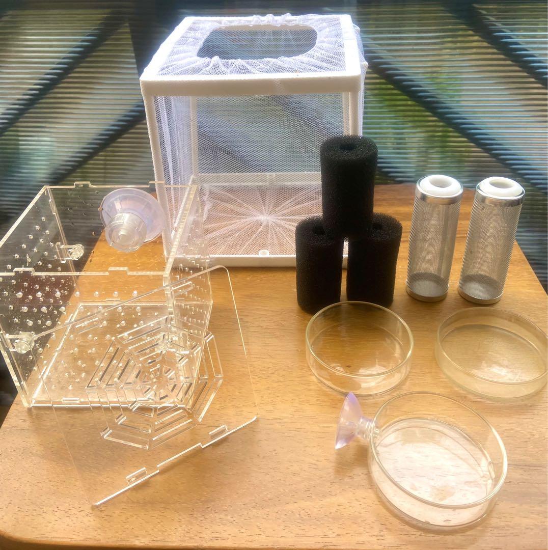 Aquarium breeding filter covers, feeding dishes, Pet Supplies