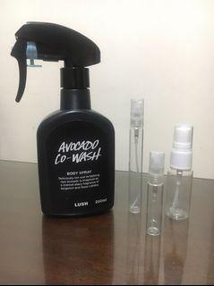 Avocado Co-Wash Body Spray by Lush Decant / Takal