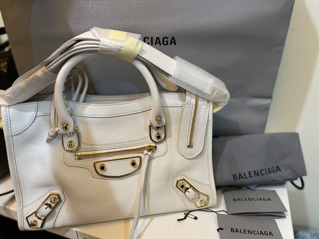 balenciaga city gold hardware