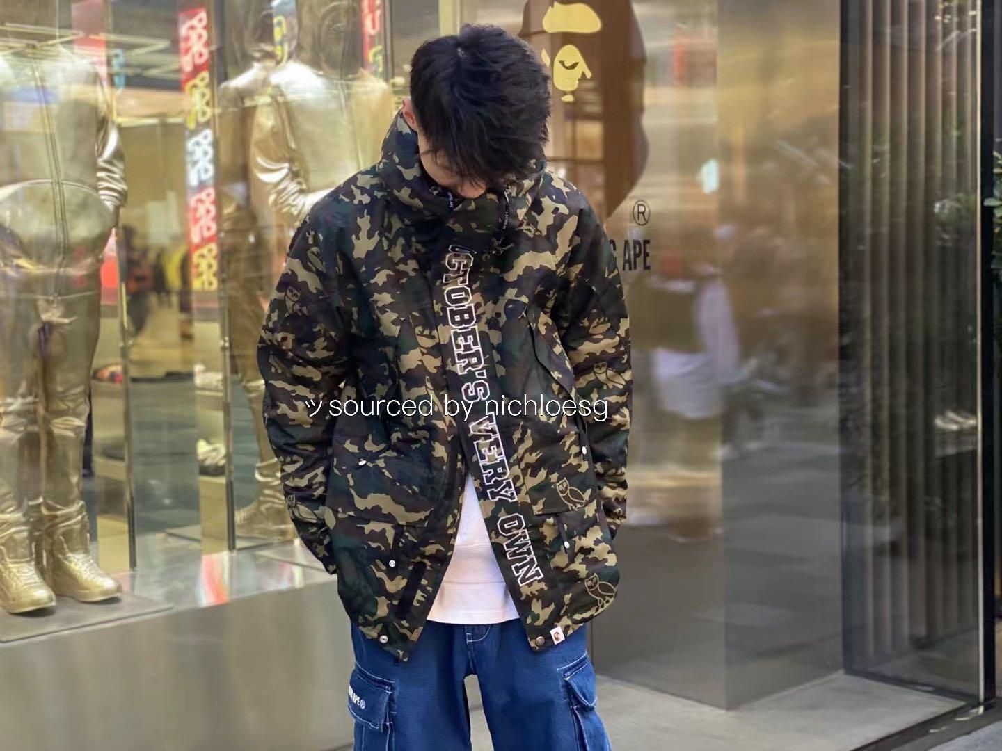 BAPE X OVO WOODLAND CAMO SNOWBOARD JACKET, Men
