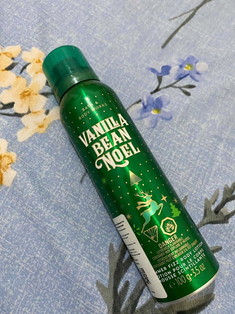 BBW Shimmer Fizz Lotion Vanilla Bean Noel, Kesehatan & Kecantikan