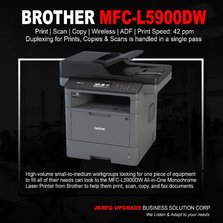 Brother Mfc L5900dw Multi Functional Printer Monochrome All In One Printer Computers And Tech 1032