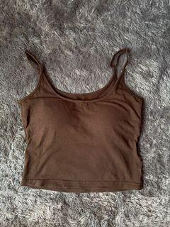 Brown Y2K top