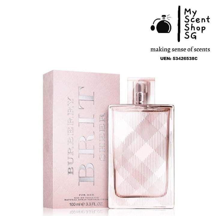 Burberry Brit Sheer for her EDT 100ml Beauty Personal Care Fragrance Deodorants on Carousell
