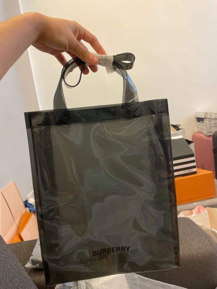 Burberry plastic bag sales