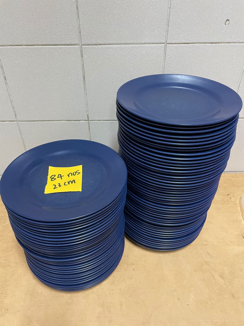 Canteen plates 84 pieces, Furniture & Home Living, Kitchenware