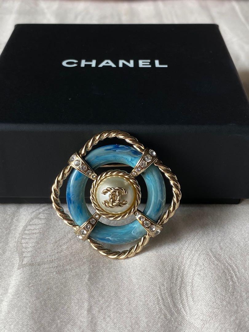 Chanel La Pausa Lifesaver Lifebuoy Brooch Pin, Women's Fashion