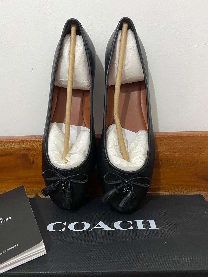 Coach Bea Leather Ballet Flats Women s Fashion Footwear Flats