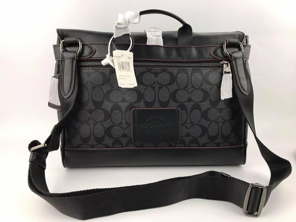 Coach Hudson Messenger in Signature Canvas, Men's Fashion, Bags, Sling