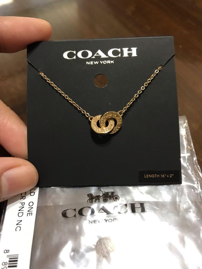 Coach necklace price hot sale