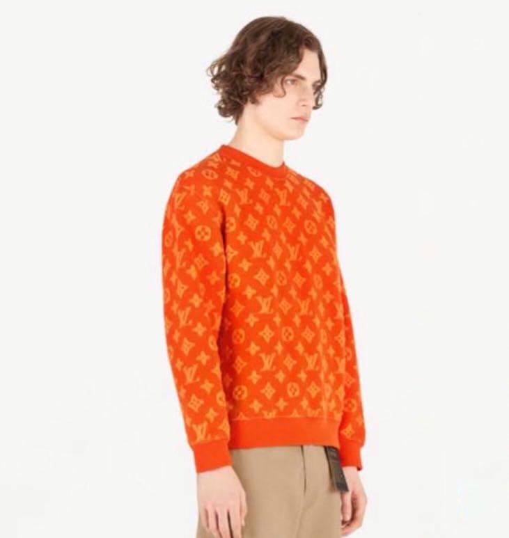 Full monogram hot sale jacquard crew neck