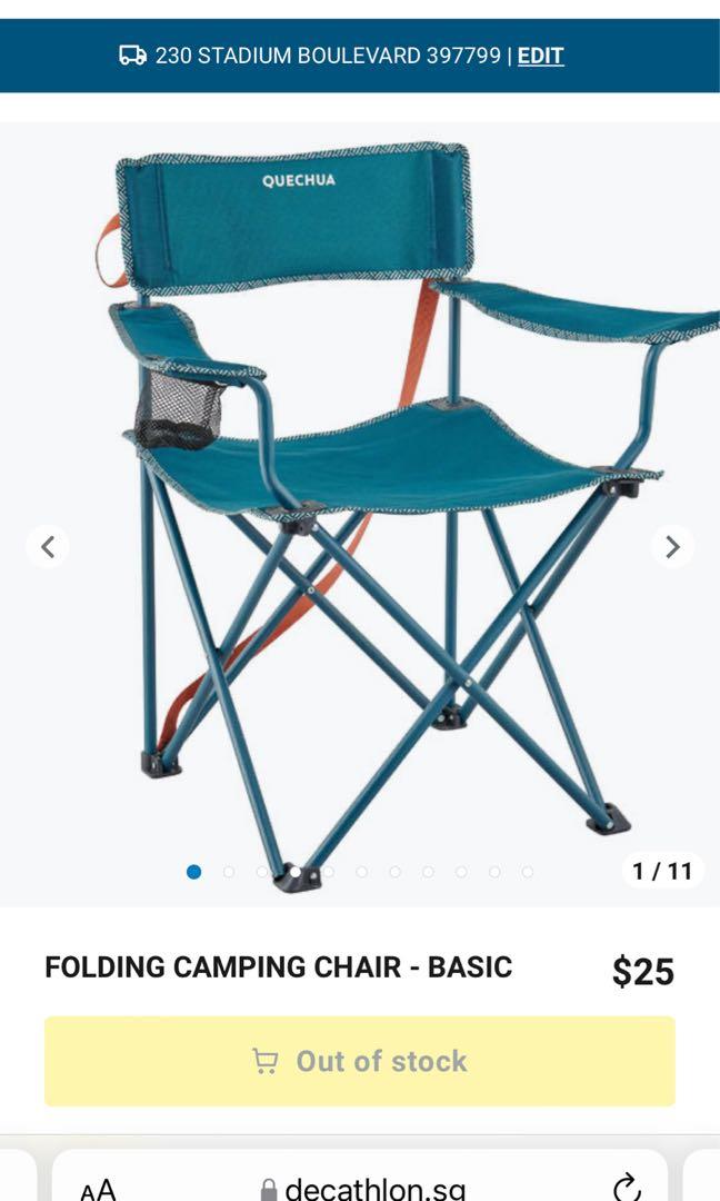 Decathlon folding camping chairs sales