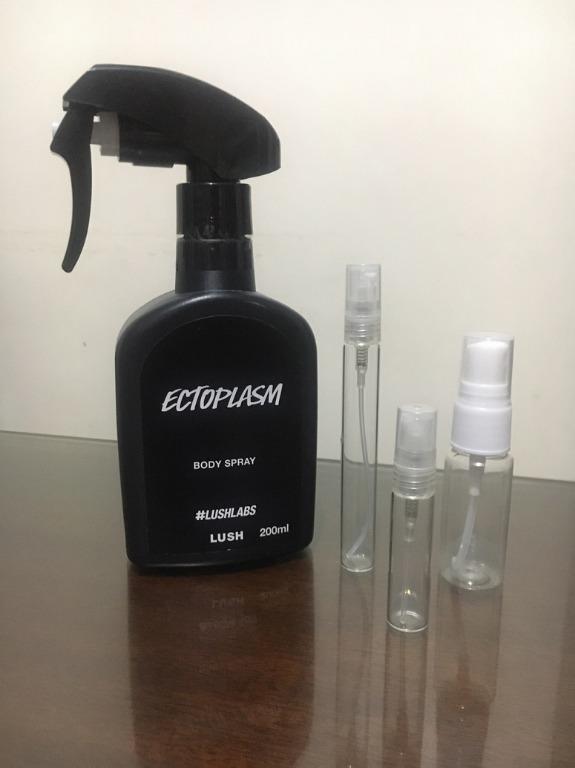 Ectoplasm Body Spray by Lush Decant / Takal (Category: Fragrance & Deodorants) located in Muntinlupa City. Submitted by cherelune (Listing ID 1122523850, Image 1). Description: 5ml spray - P100 10ml spray - P160 20ml spray - P290 PLEASE READ DESCRIPTION UNTIL THE END. By purchasing this, I will assume you have understood and accepted the item description. Authentic Ectoplasm by Lush is a seasonal fragrance that is currently discontinued. There’s 