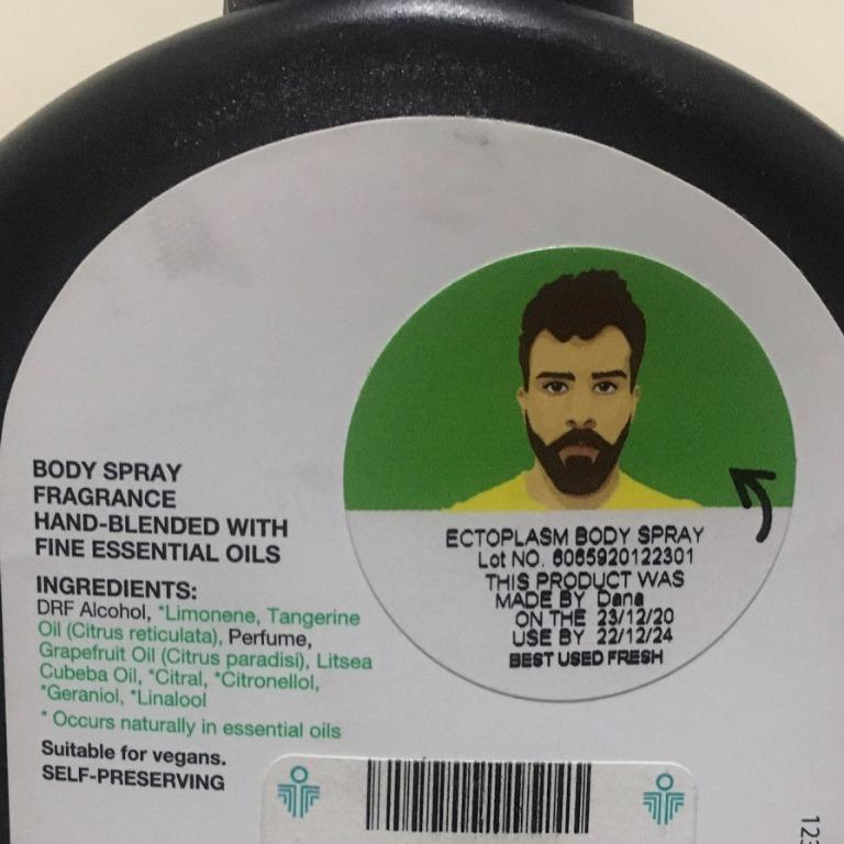 Ectoplasm Body Spray by Lush Decant / Takal (Category: Fragrance & Deodorants) located in Muntinlupa City. Submitted by cherelune (Listing ID 1122523850, Image 3). Description: 5ml spray - P100 10ml spray - P160 20ml spray - P290 PLEASE READ DESCRIPTION UNTIL THE END. By purchasing this, I will assume you have understood and accepted the item description. Authentic Ectoplasm by Lush is a seasonal fragrance that is currently discontinued. There’s 