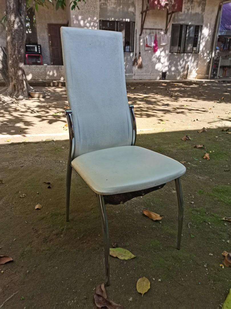 Elegant White Dining Chairs x 6, Furniture & Home Living, Furniture