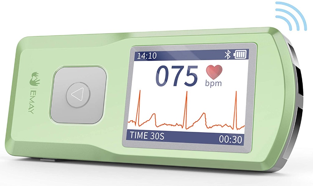 EMAY Portable ECG/EKG Monitor (PC Software for Windows and Mac), Health