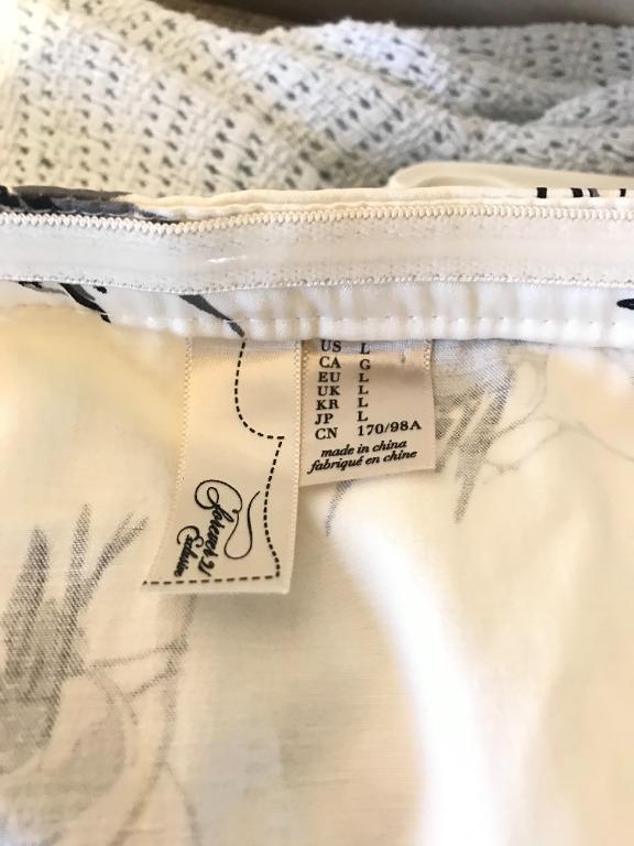 Forever 21 White Blouse tube F21 bird print top zipper Women s